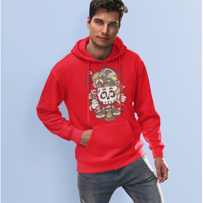 BLUZA Z KAPTUREM CAMP FIRE SKULL